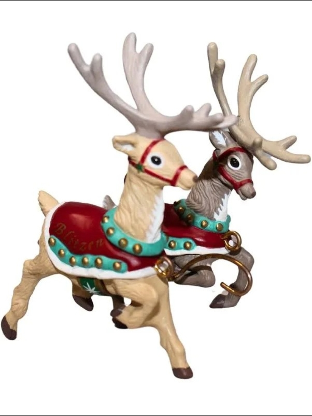 Hallmark Donner And Blitzen Reindeer Christmas Ornaments